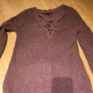 American Eagle criss cross sweater